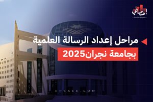 مراحل إعداد الرسالة العلمية بجامعة نجران2025