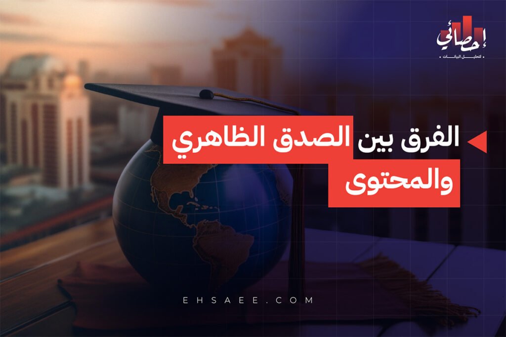 الفرق بين الصدق الظاهري والمحتوى