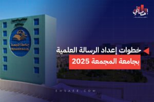 خطوات إعداد الرسالة العلمية بجامعة المجمعة