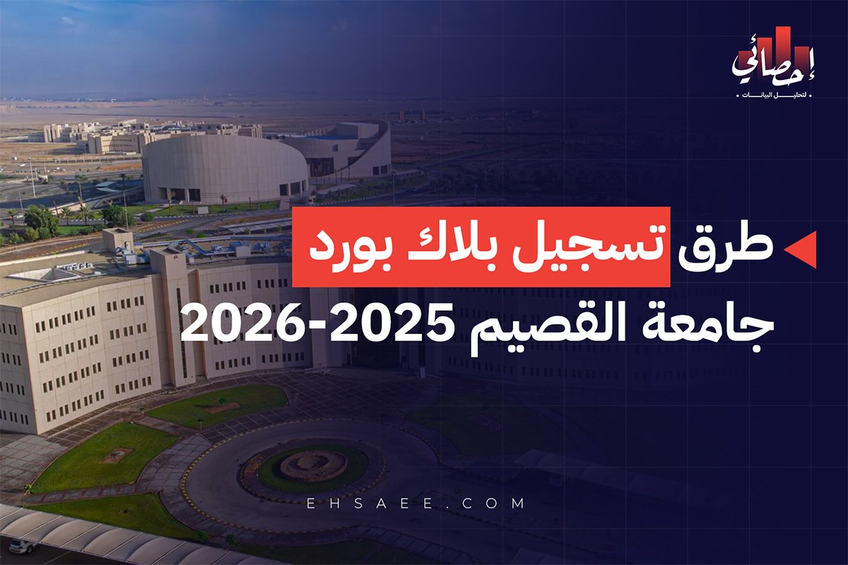طرق تسجيل بلاك بورد جامعة القصيم 2025-