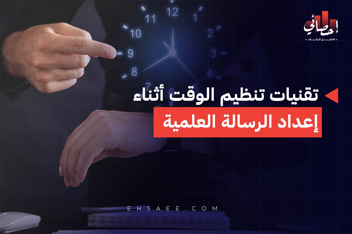 تقنيات تنظيم الوقت أثناء إعداد الرسالة العلمية