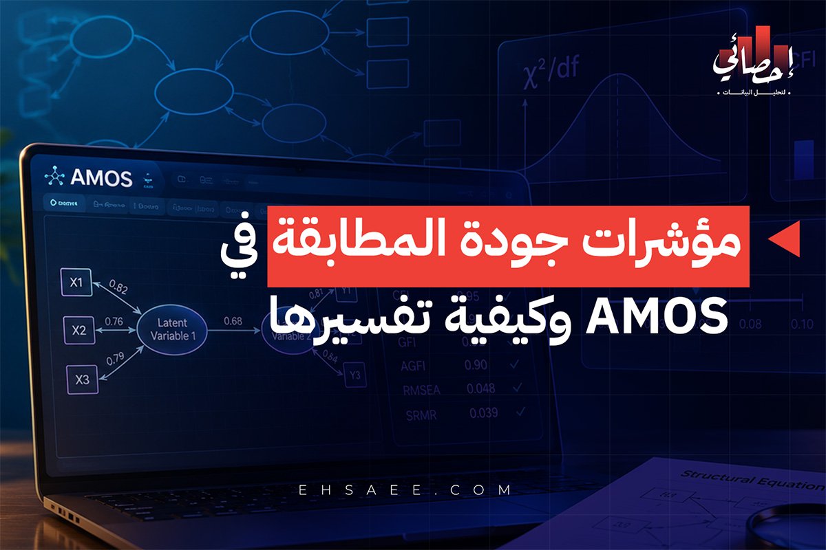 مؤشرات جودة المطابقة في AMOS وكيفية تفسيرها