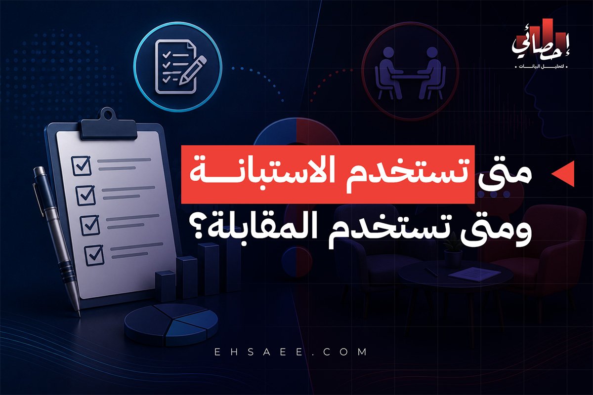 متى تستخدم الاستبانة ومتى تستخدم المقابلة؟
