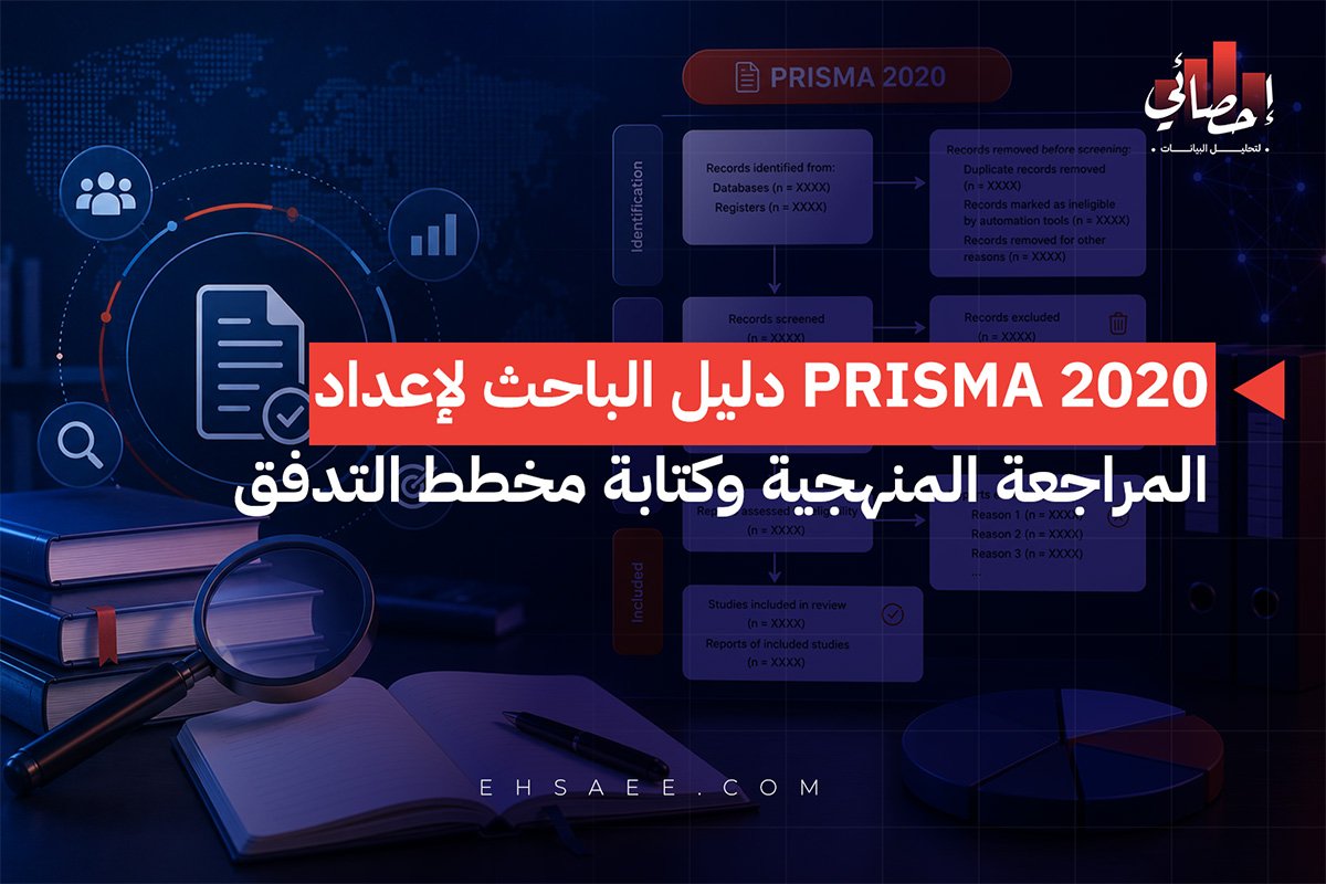 PRISMA 2020 دليل الباحث لإعداد المراجعة المنهجية وكتابة مخطط التدفق