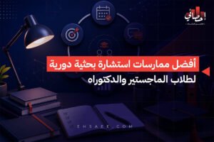 أفضل ممارسات استشارة بحثية دورية لطلاب الماجستير والدكتوراه