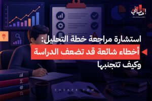 استشارة مراجعة خطة التحليل أخطاء شائعة قد تضعف الدراسة وكيف تتجنبها