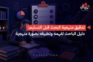 تدقيق منهجية البحث قبل التسليم دليل الباحث لفهمه وتطبيقه بصورة منهجية
