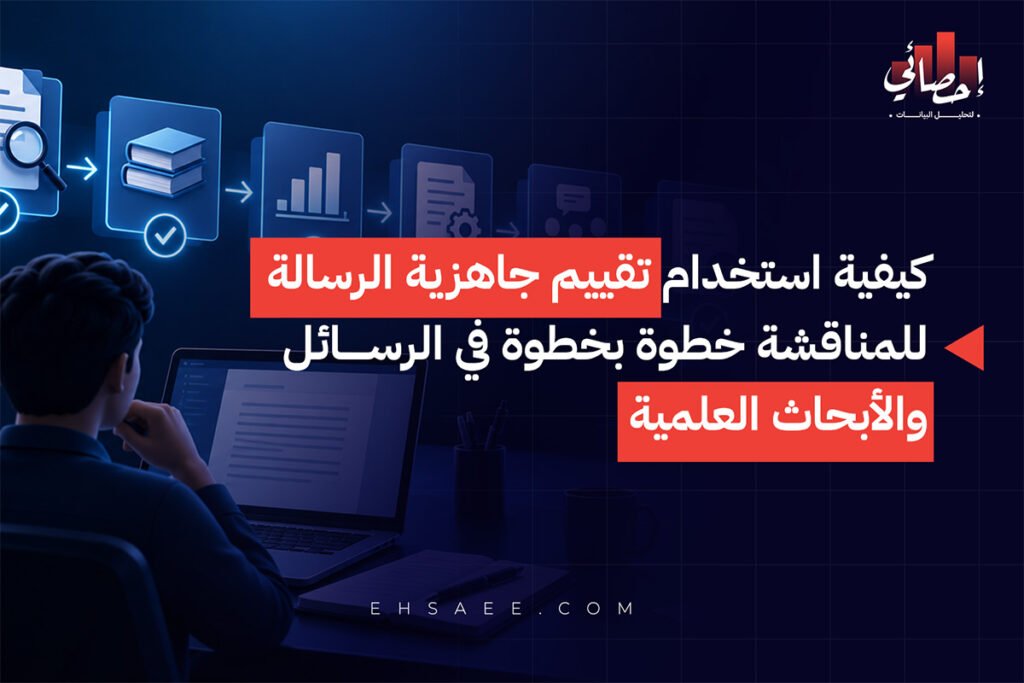كيفية استخدام تقييم جاهزية الرسالة للمناقشة خطوة بخطوة في الرسائل والأبحاث العلمية