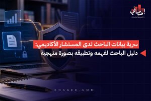 سرية بيانات الباحث لدى المستشار الأكاديمي دليل الباحث لفهمه وتطبيقه بصورة منهجية
