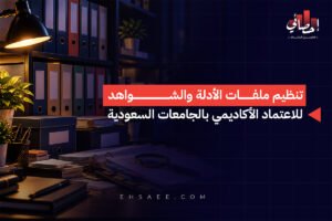 تنظيم ملفات الأدلة والشواهد